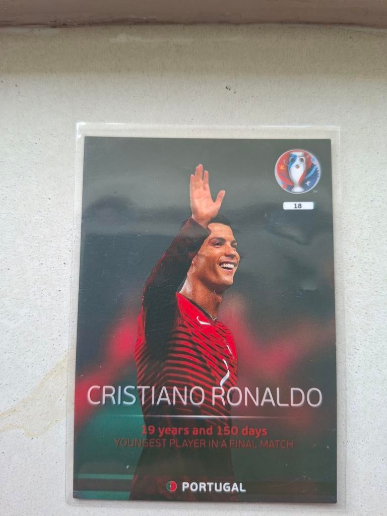 Cristiano Ronaldo Panini Adrenalyn XL Euro 2016 Portugal, Boeken, Sportboeken, Ophalen of Verzenden, Zo goed als nieuw, Balsport