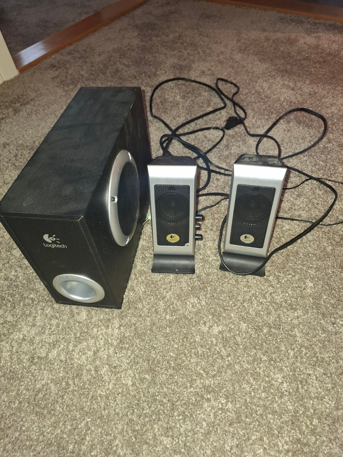 Logitech S200 2.1 Luidsprekerset met Subwoofer, Ophalen of Verzenden, Gebruikt, Audiokanaal 2.1, Logitech
