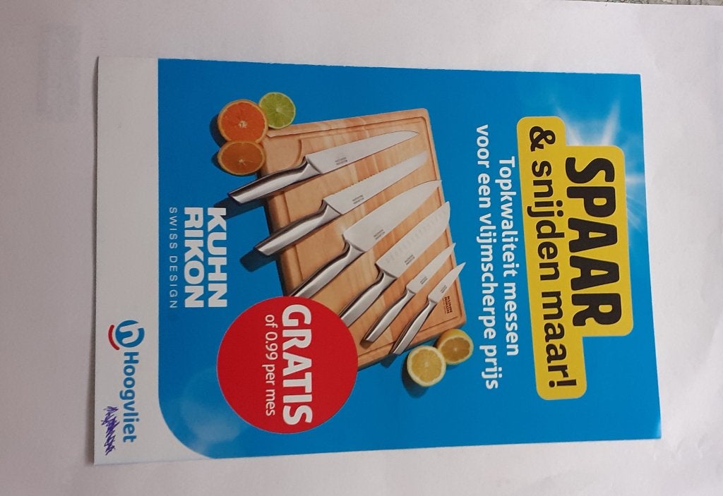 Hoogvliet Messenactie Spaarkaart, Albert Heijn, Verzenden