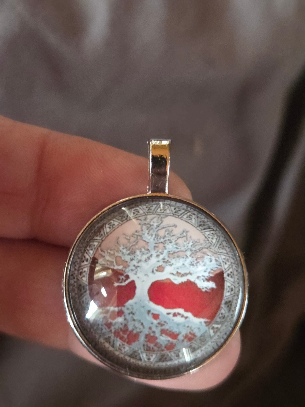 Nieuwe hanger met levensboom glas, Glas of Kristal, Nieuw, Ophalen of Verzenden, Overige kleuren