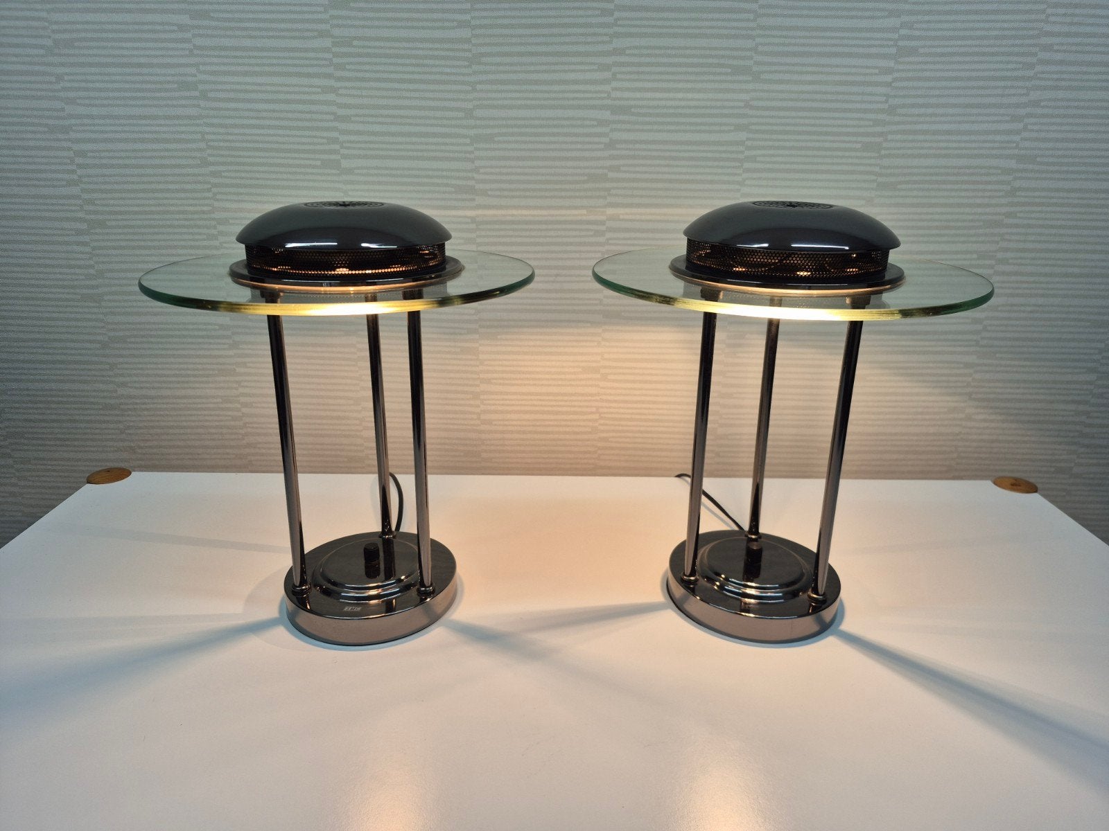 Saturn tafellamp Robert Sonneman (2). Vintage bureaulamp., Ophalen of Verzenden, ., ., .