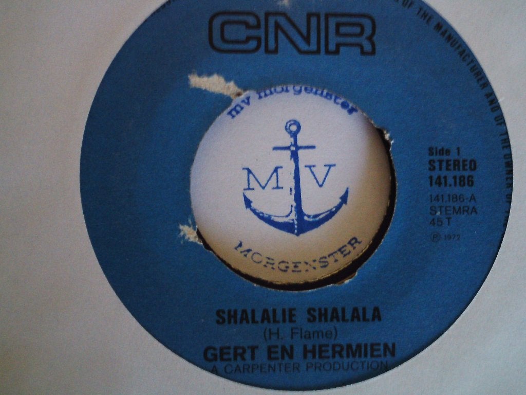 Gert en Hermien - Shalalie Shalala (Vinyl Single 1972)  8a, Cd's en Dvd's, Vinyl Singles, 7 inch, Ophalen of Verzenden, Zo goed als nieuw