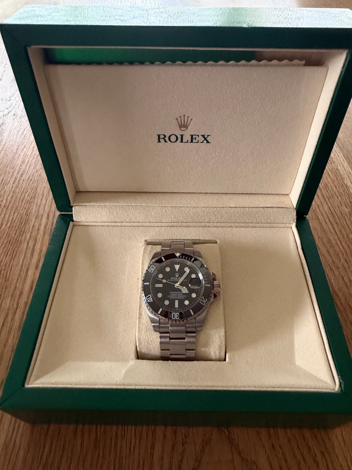 Rolex Submariner date staal, Staal, Polshorloge, Ophalen of Verzenden, Zo goed als nieuw