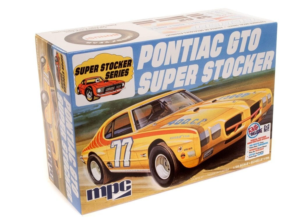 Pontiac GTO Super Stocker, 1/25, MPC, Plastic Model Kit, Hobby en Vrije tijd, Modelbouw | Auto's en Voertuigen, Overige merken