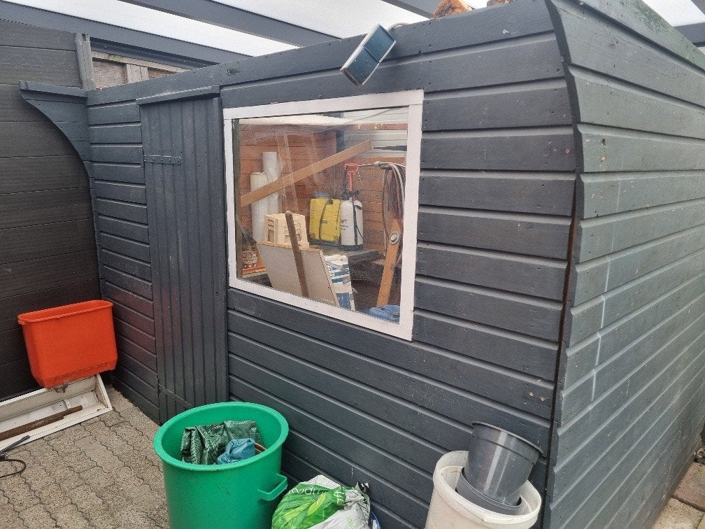 houten  schuur, Tuin en Terras, Tuinhuizen, Minder dan 250 cm, Schuur, Ophalen of Verzenden, 1 raam