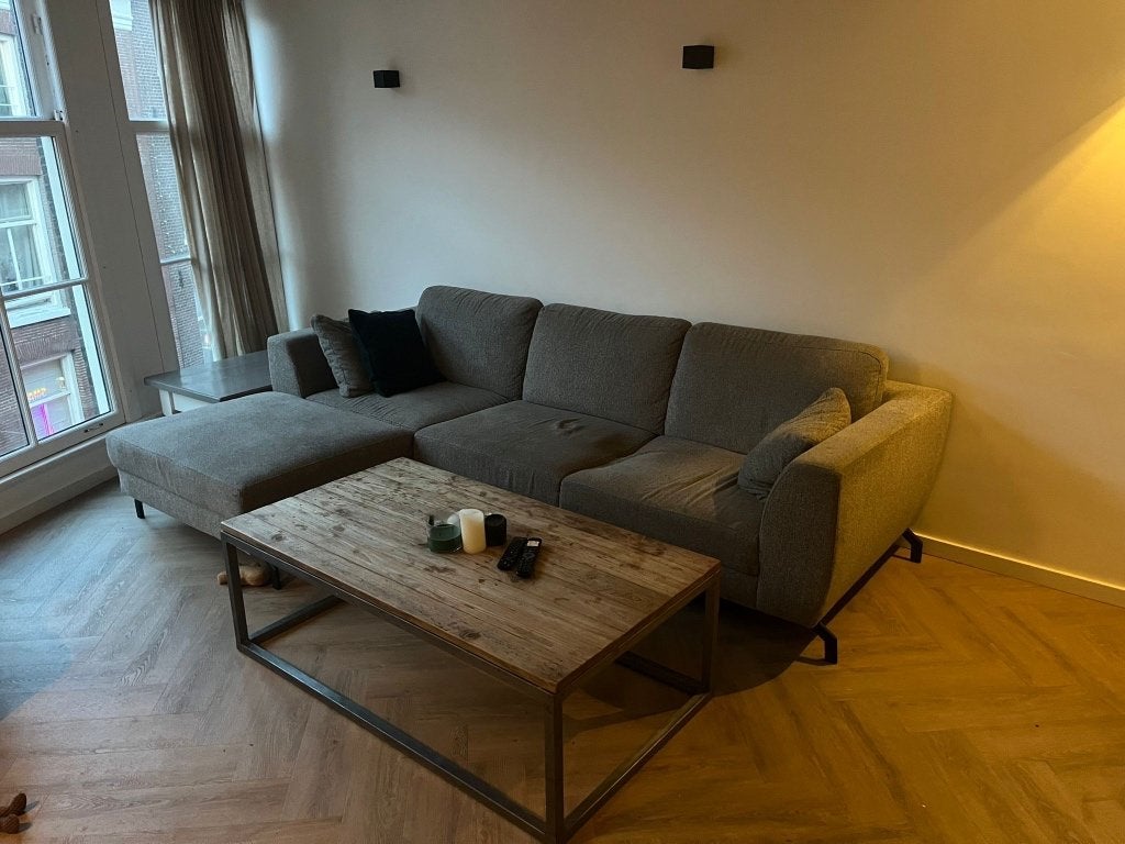 Mooie hoekbank te koop, Ophalen, Gebruikt, Stof