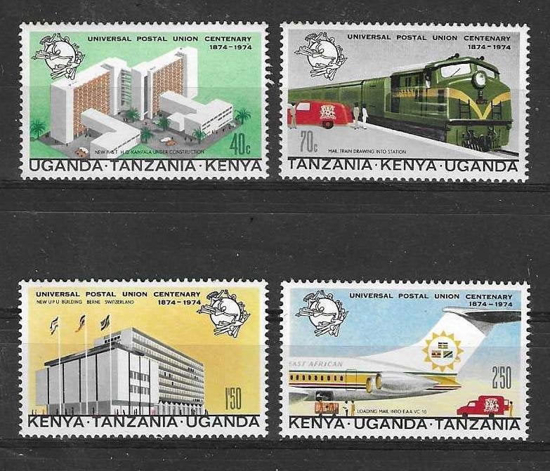 Oost-Afrikaanse Gemeenschap Michel 279-282 postfris  UPU, Ophalen of Verzenden, Overige landen, Postfris