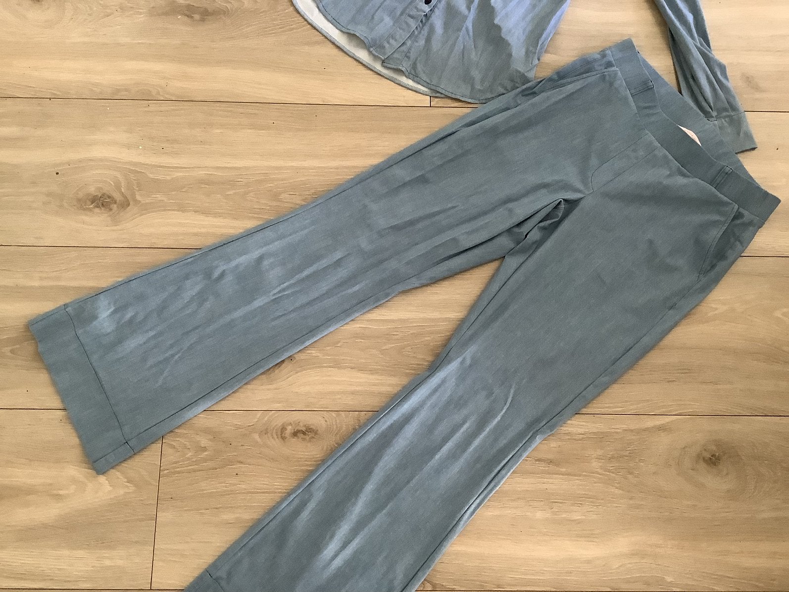 Studio Anneloes denim travelstof set net jumpsuit s en m, Verzenden, Zo goed als nieuw, Blauw, Lang