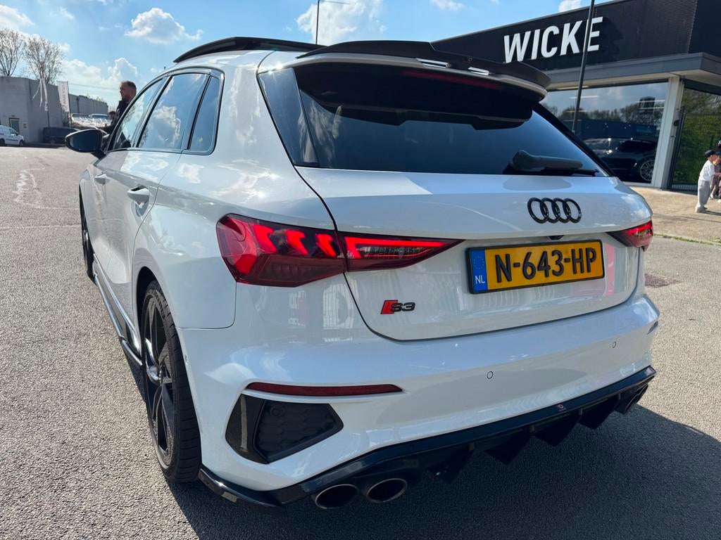Audi A3 Sportback 2.0 TFSI S3 quattro Edition One Pano Memor, Auto's, Gebruikt, 4 cilinders, 1984 cc, Wit