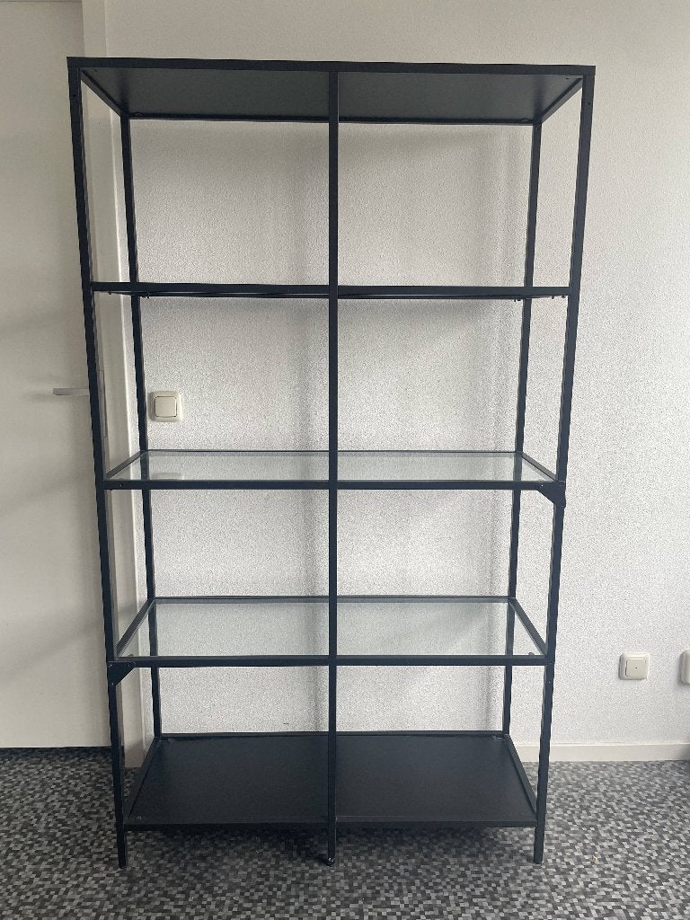 Metal and glass shelves, Ophalen, Minder dan 50 cm, Zo goed als nieuw, Minder dan 100 cm