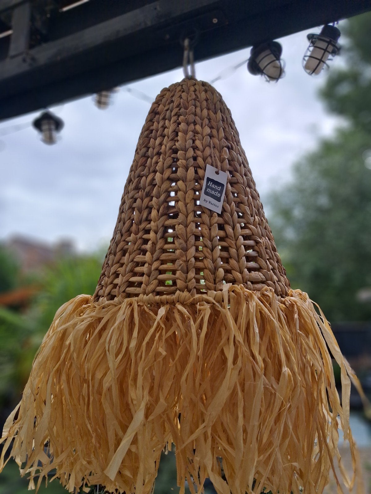 Ibiza Beach rotan lampenkap groot, Verzenden, Nieuw