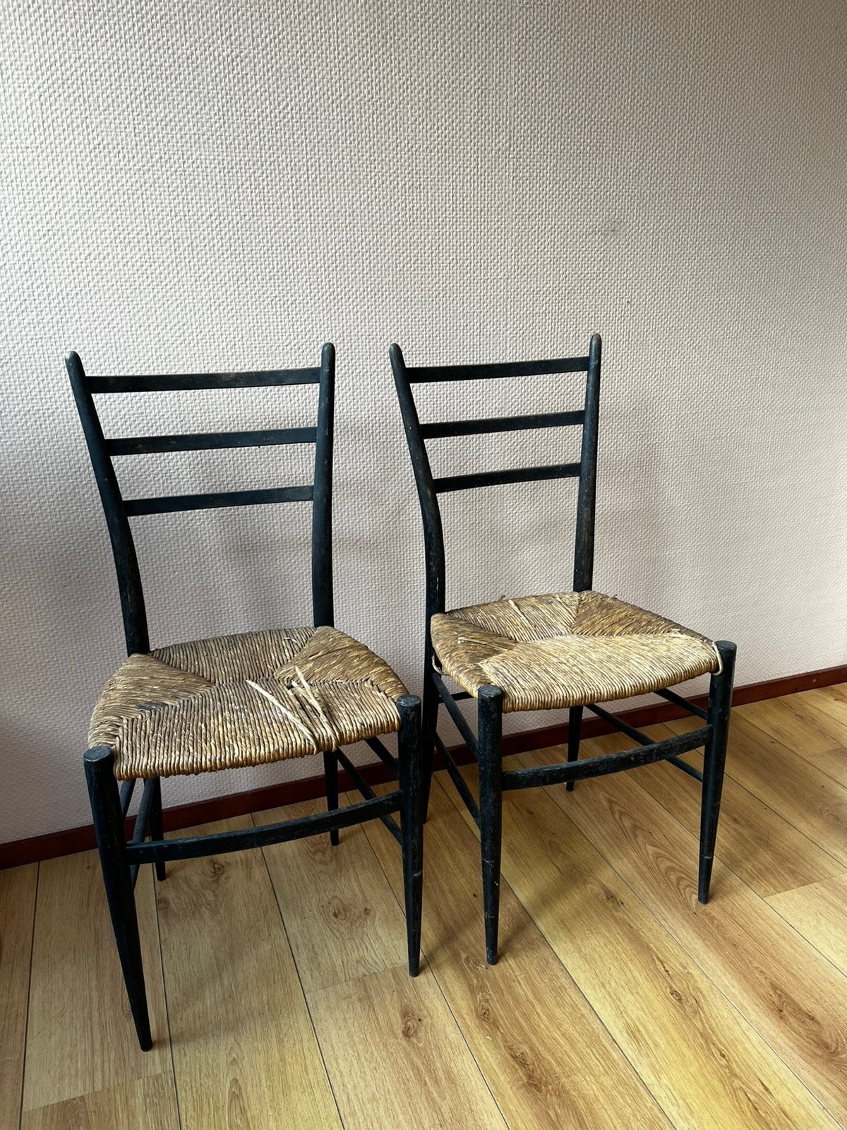Spinetto stoel (2) Chiavari, Huis en Inrichting, Stoelen, Ophalen, Gebruikt, Twee, Zwart