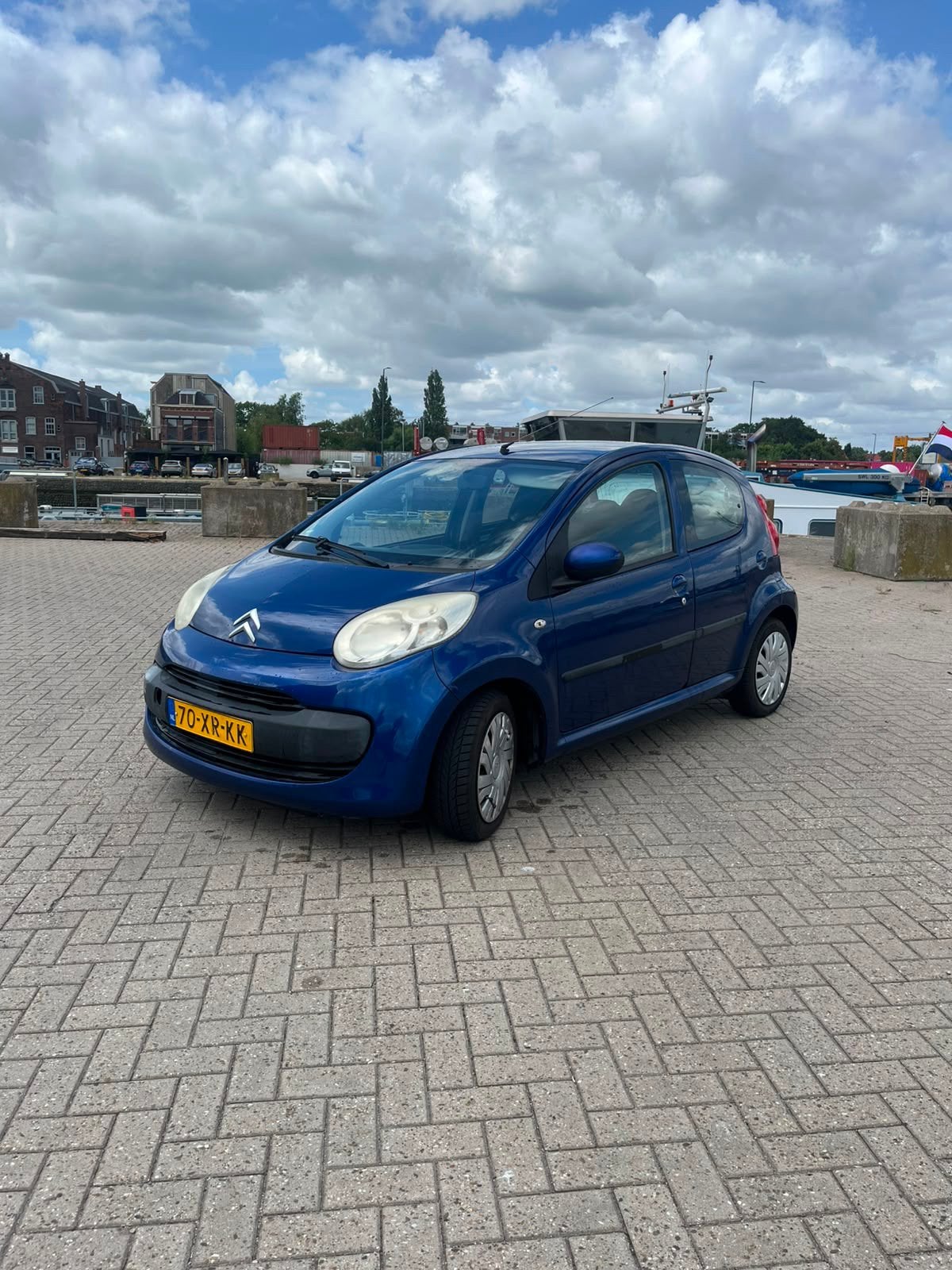 Citroën C1 AIRCO 5D | Elec ramen 2007 Blauw, Auto's, Voorwielaandrijving, C1, 68 pk, Origineel Nederlands