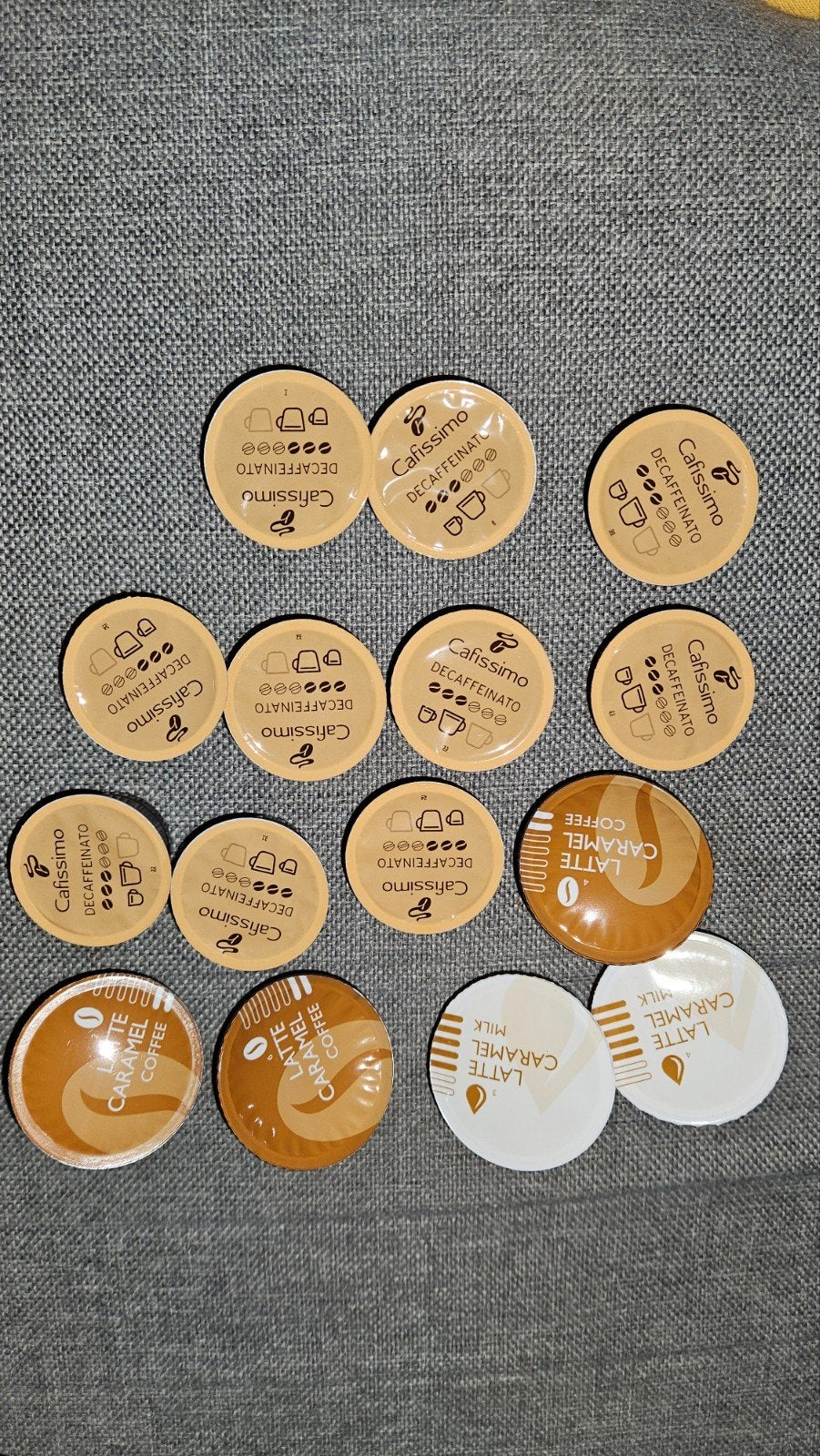 Cafissimo Decaffeinato & Latte Caramel Koffiecapsules, Witgoed en Apparatuur, Koffiezetapparaten, Koffiepads en cups, Overige modellen