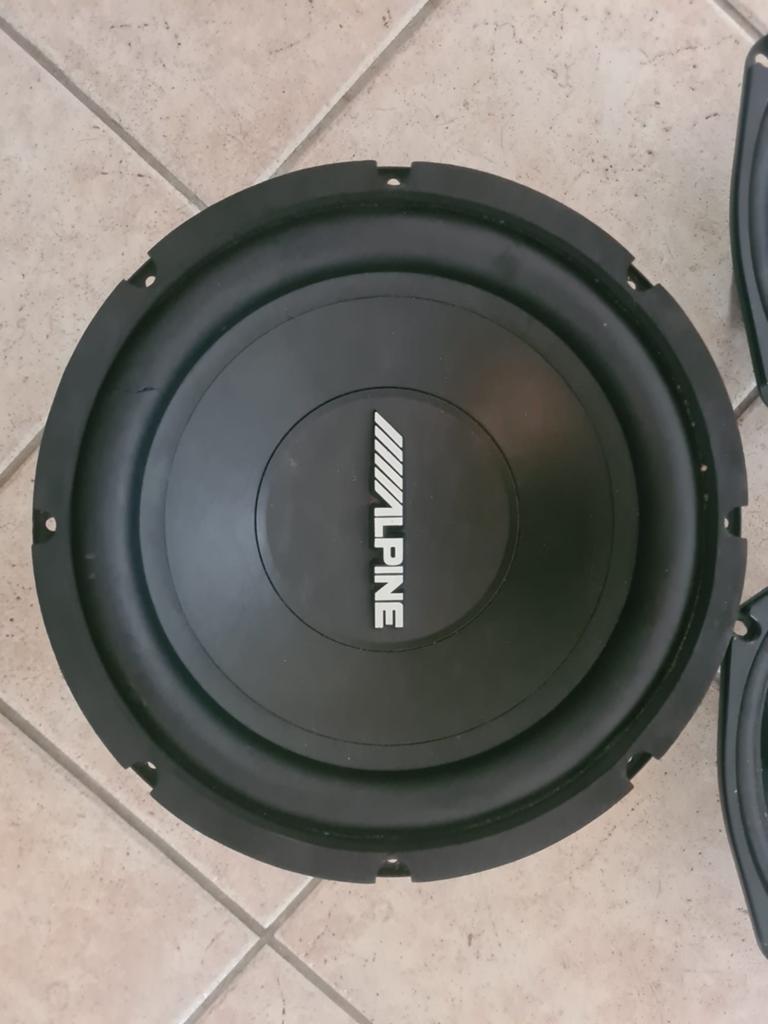 Alpine Subwoofer, JVC Speakers & 2500W Versterker Set, Gebruikt, Subwoofer, JVC, Ophalen of Verzenden