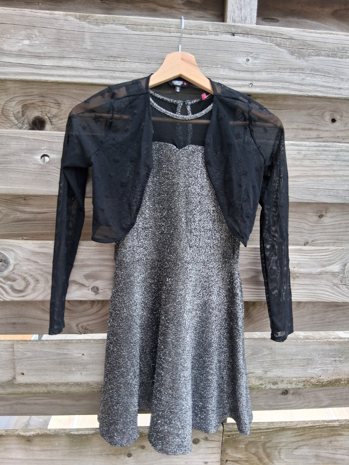 CoolCat jurk en bolero set maat 134/140, Ophalen, Gebruikt, Meisje, Setje