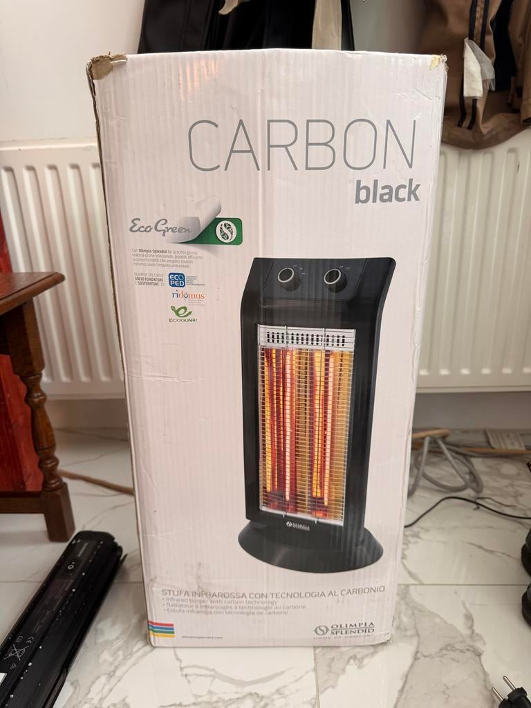 Infrarood Carbon Kachel 1100W met 2 standen en draaifunctie, Huis en Inrichting, Ophalen, Overige soorten, Elektrisch, Zo goed als nieuw