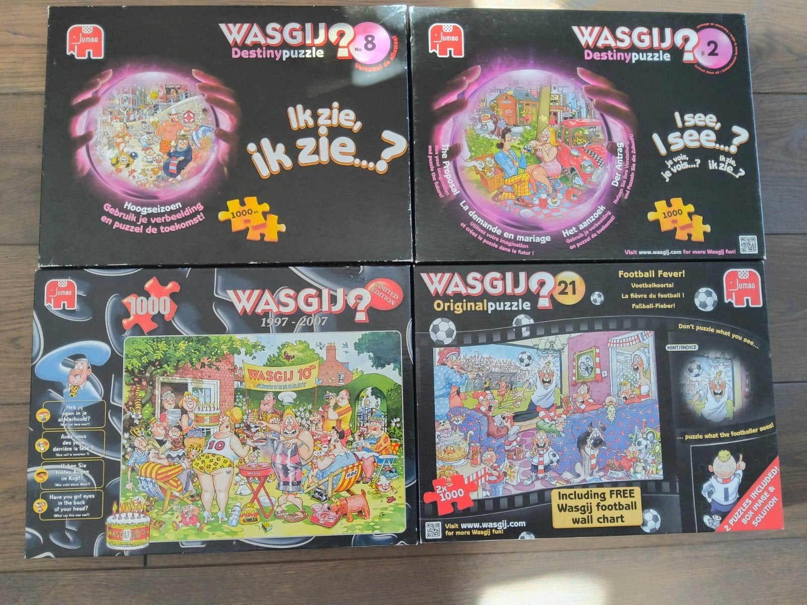 Laatste Wasgij puzzels, Ophalen, 500 t/m 1500 stukjes, Zo goed als nieuw