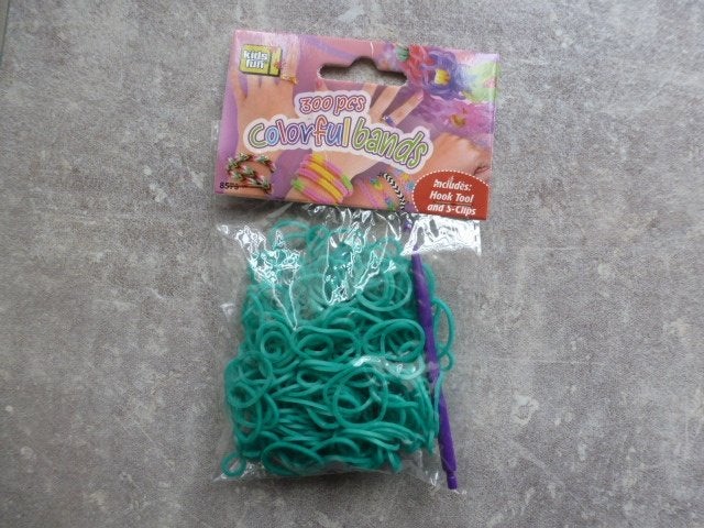 NIEUW 200 aqua blauwe loom bandjes 5 zakjes voor 8,00, Ophalen of Verzenden, Nieuw, Knutselen