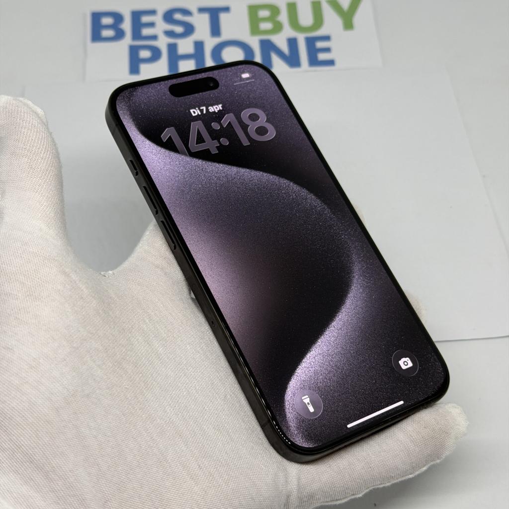 iPhone 15 Pro 128GB zwart /krasvrij /88% batt /garantie, Telecommunicatie, Mobiele telefoons | Apple iPhone, 128 GB, Apple, Zwart