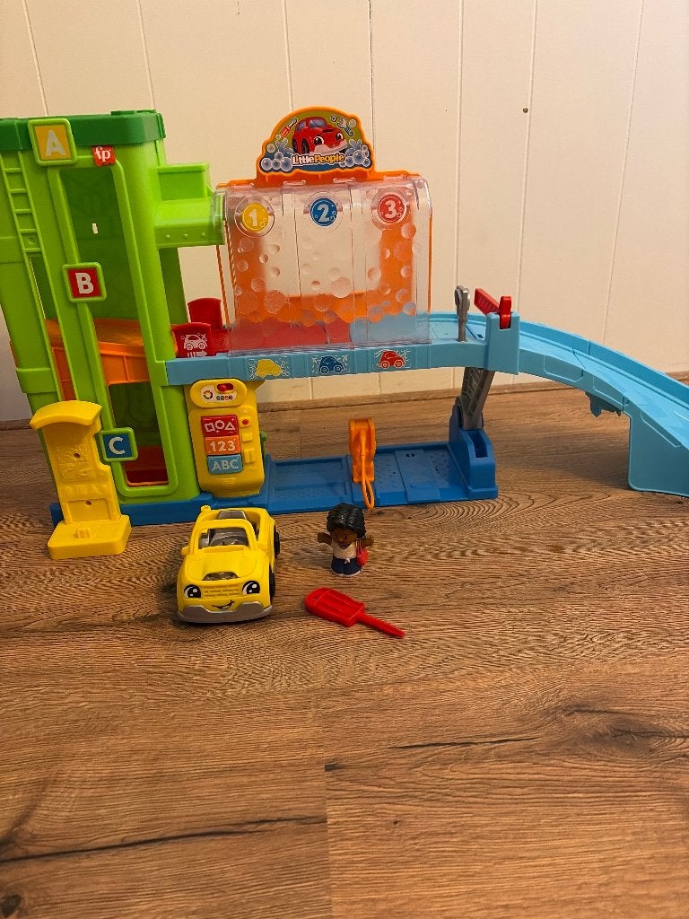 Little people carwash, Kinderen en Baby's, Speelgoed | Fisher-Price, Ophalen, Gebruikt, Speelset, Met licht