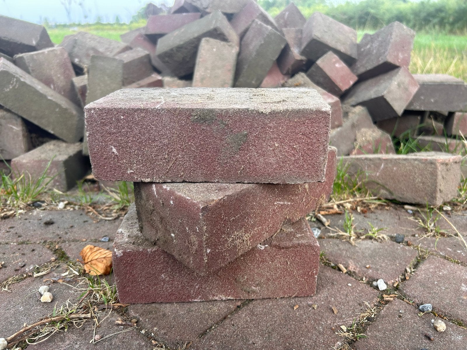 Gebruikte rode klinkers - partij, Gebruikt, Klinkers, Ophalen of Verzenden, 10 m² of meer