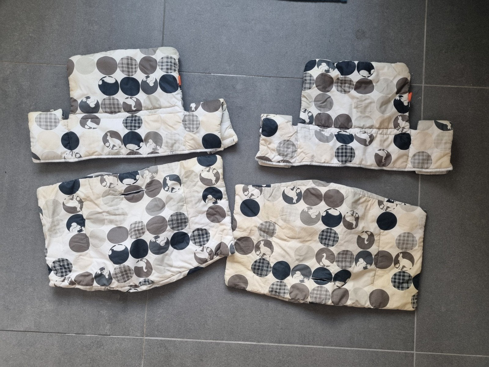 2x Stokke Tripp Trapp kussenset - Dierenprint, Kinderen en Baby's, Ophalen of Verzenden, Gebruikt, Overige typen