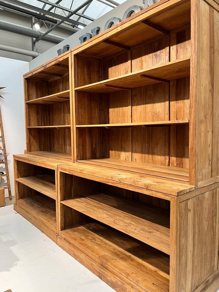 XL buffetkast teakhout, Ophalen, Met plank(en), Gebruikt, 200 cm of meer