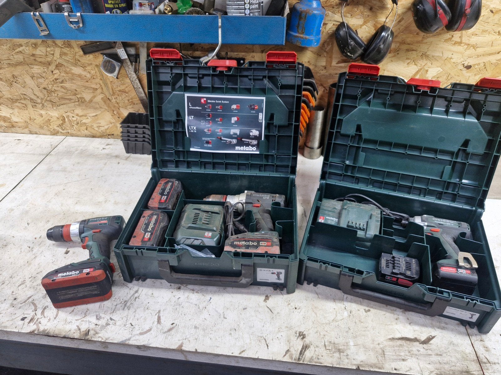 Metabo Ltx Boormachines 18V 8ah & 12V met Accu's en Opladers, Ophalen of Verzenden, Nieuw, Boor- en Schroefmachine