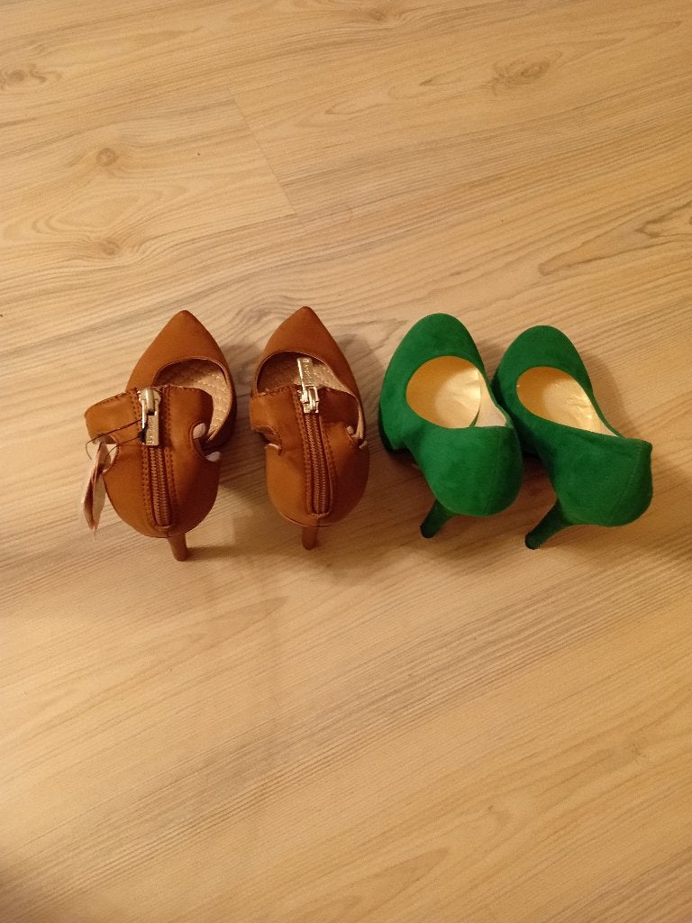 Mooie Nieuwe Dames Pump Schoenen, Pumps, Bruin, Nieuw, Bershka