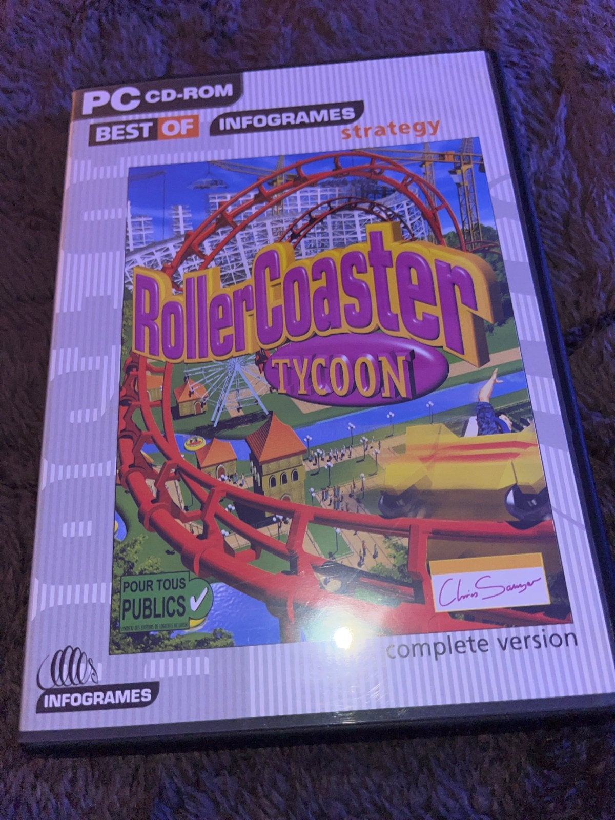 RollerCoaster Tycoon - PC CD-ROM - Complete Version, Spelcomputers en Games, Gebruikt, 1 speler, Ophalen of Verzenden, Vanaf 3 jaar