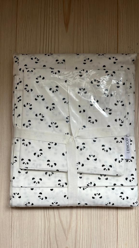 Liewood dekbedovertrek 140x200 panda nieuw, Ophalen of Verzenden, Nieuw, Jongetje of Meisje, Dekbedovertrek