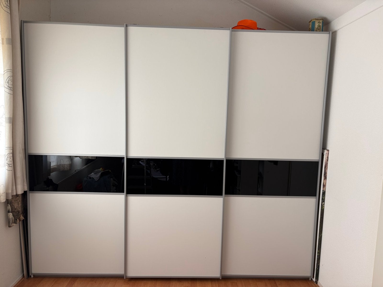Grote kledingkast met schuifdeuren, Ophalen, Gebruikt, 200 cm of meer, Met lade(s)