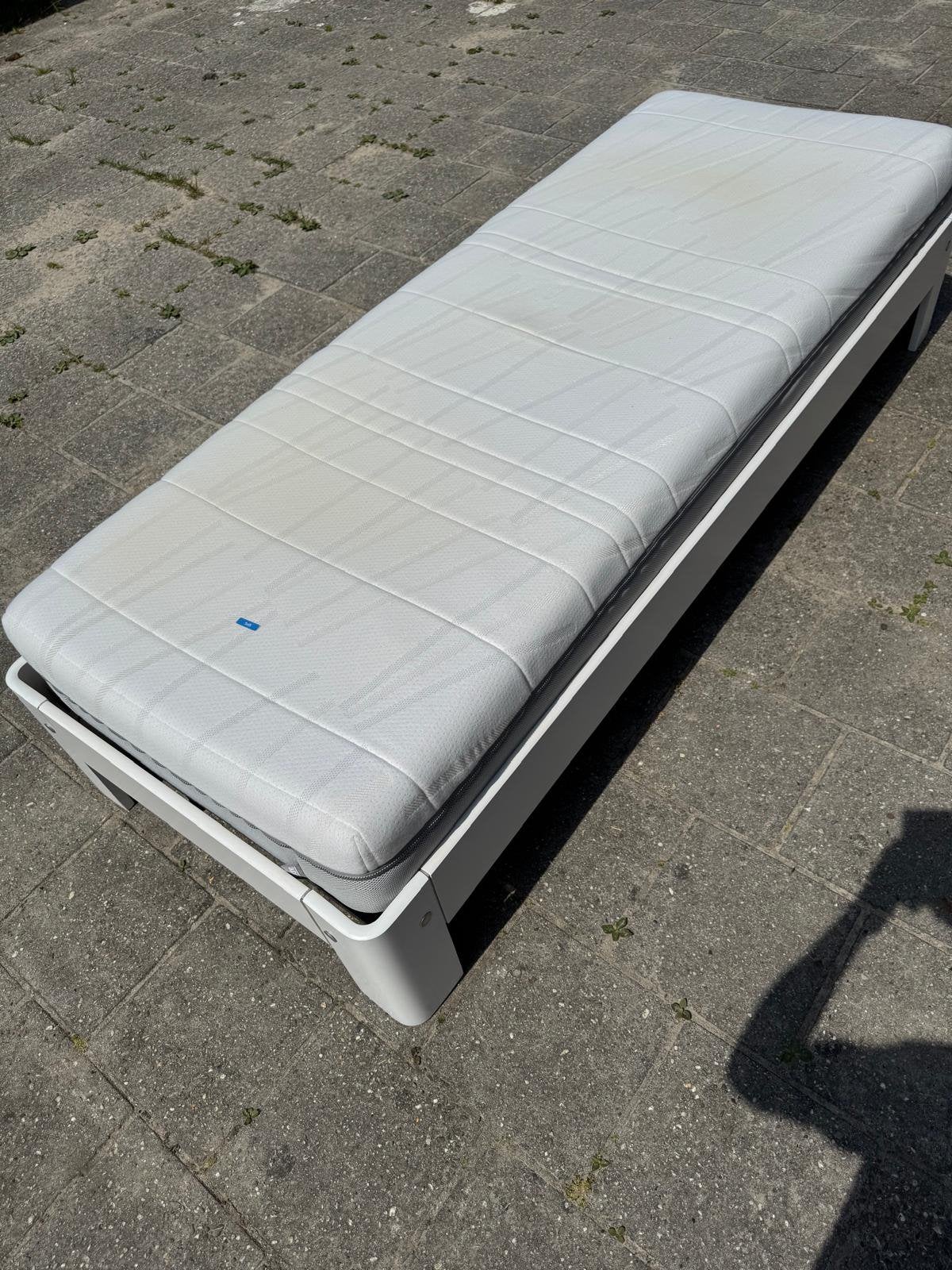 Auping auronde 210x80 cm wit, Ophalen, Zo goed als nieuw, Eenpersoons