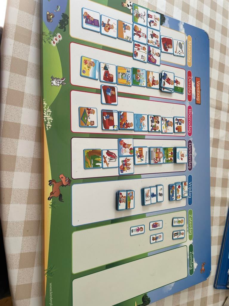 Kinderplanbord met magneten - Dagelijkse routine, Kinderen en Baby's, Speelgoed | Educatief en Creatief, Ophalen, Gebruikt, Ontdekken