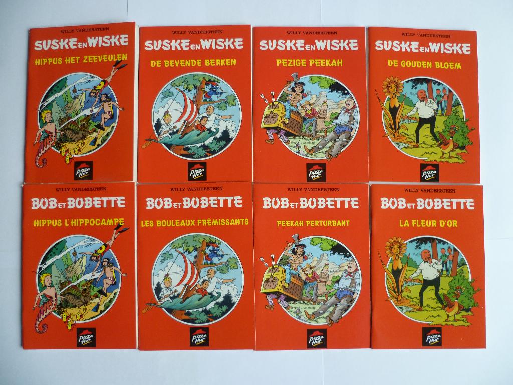 SUSKE EN WISKE COMPLETE SET"PIZZAHUT"8X MINI BOEKJES 2003, Boeken, Stripboeken, Nieuw, Complete serie of reeks, Ophalen of Verzenden