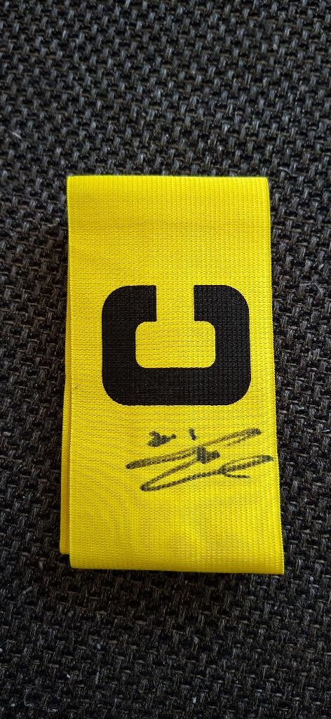 Aanvoerdersband met handtekening Patrick van Aanholt # PSV, Ophalen of Verzenden, Nieuw, PSV, Overige typen