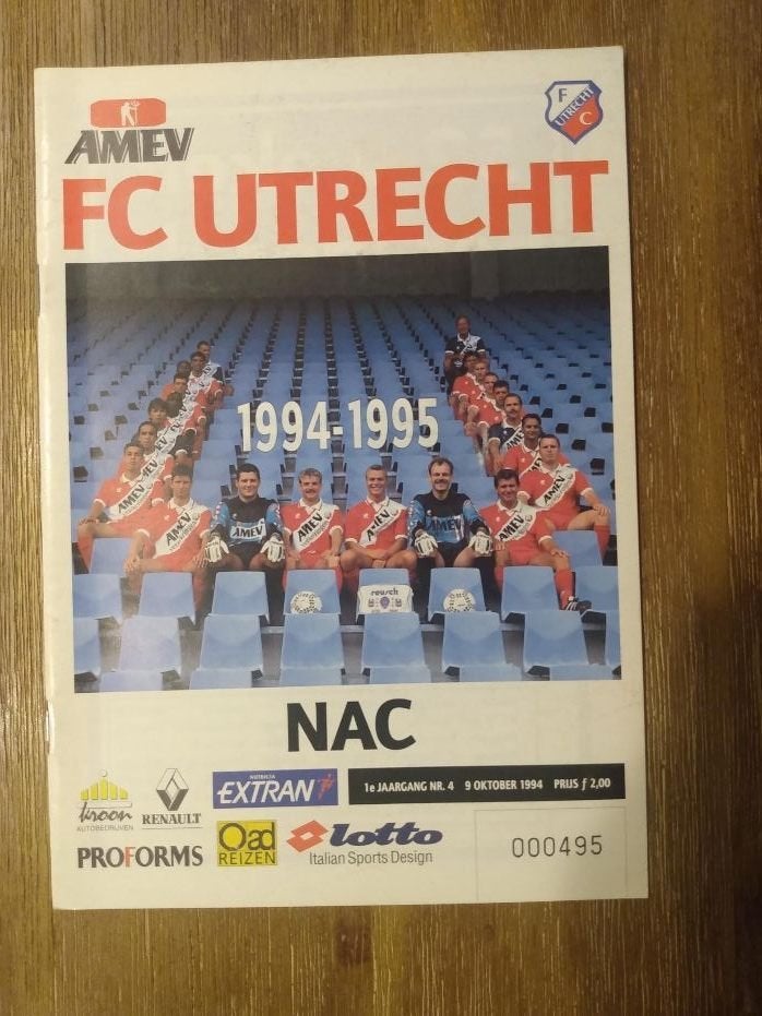 Programmaboekjes van FC Utrecht tegen NAC Breda, Verzamelen, Sportartikelen en Voetbal, Ophalen of Verzenden, Zo goed als nieuw
