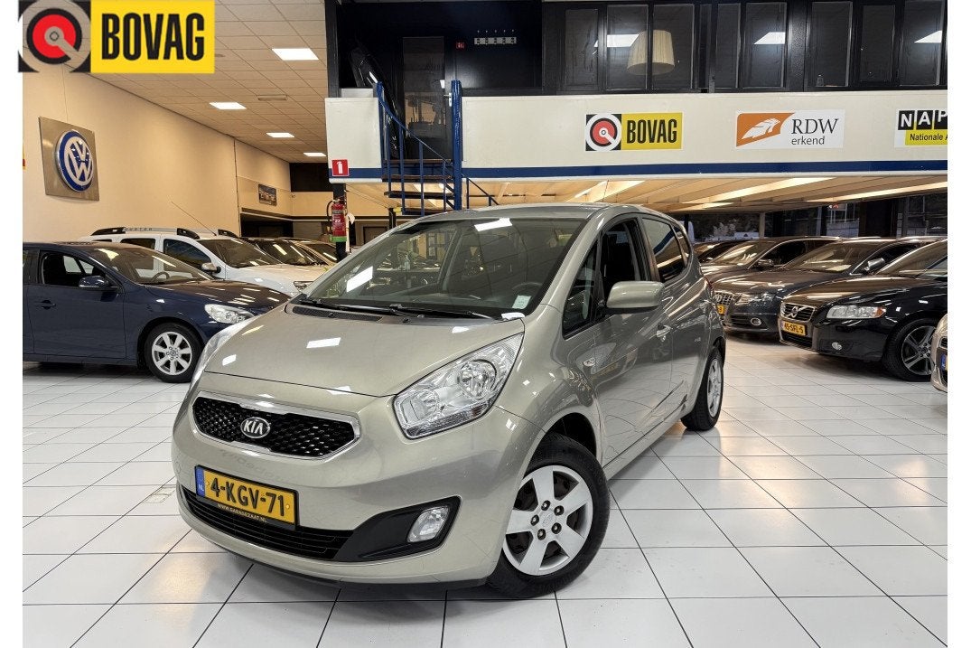 Kia Venga 1.4 CVVT Plus Pack Bovag Garantie Airco, Auto's, Stof, Gebruikt, 4 cilinders, 1396 cc
