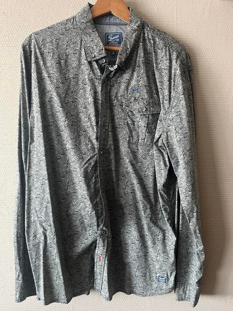Twinlife Heren Overhemd XXL - Stijlvol en Comfortabel, Ophalen of Verzenden, Zo goed als nieuw, Grijs, Overige halswijdtes