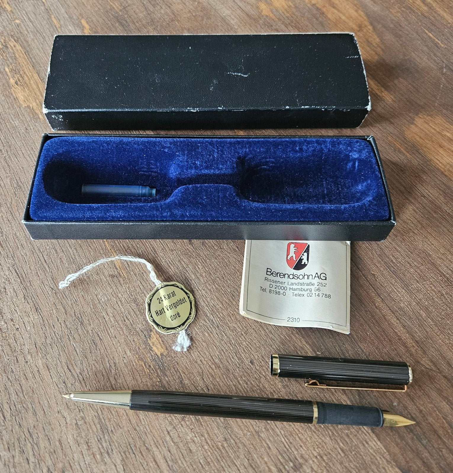 Vintage Berendsohn AG schrijfset - (Jaren '70-'80), Ophalen, Pennenset, Overige merken, Met doosje