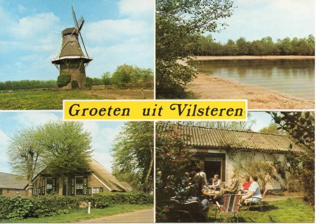 Ansichtkaart Vilsteren, 4-luik, molen, strand, boerderij, Ophalen of Verzenden, 1980 tot heden, Ongelopen, Overijssel
