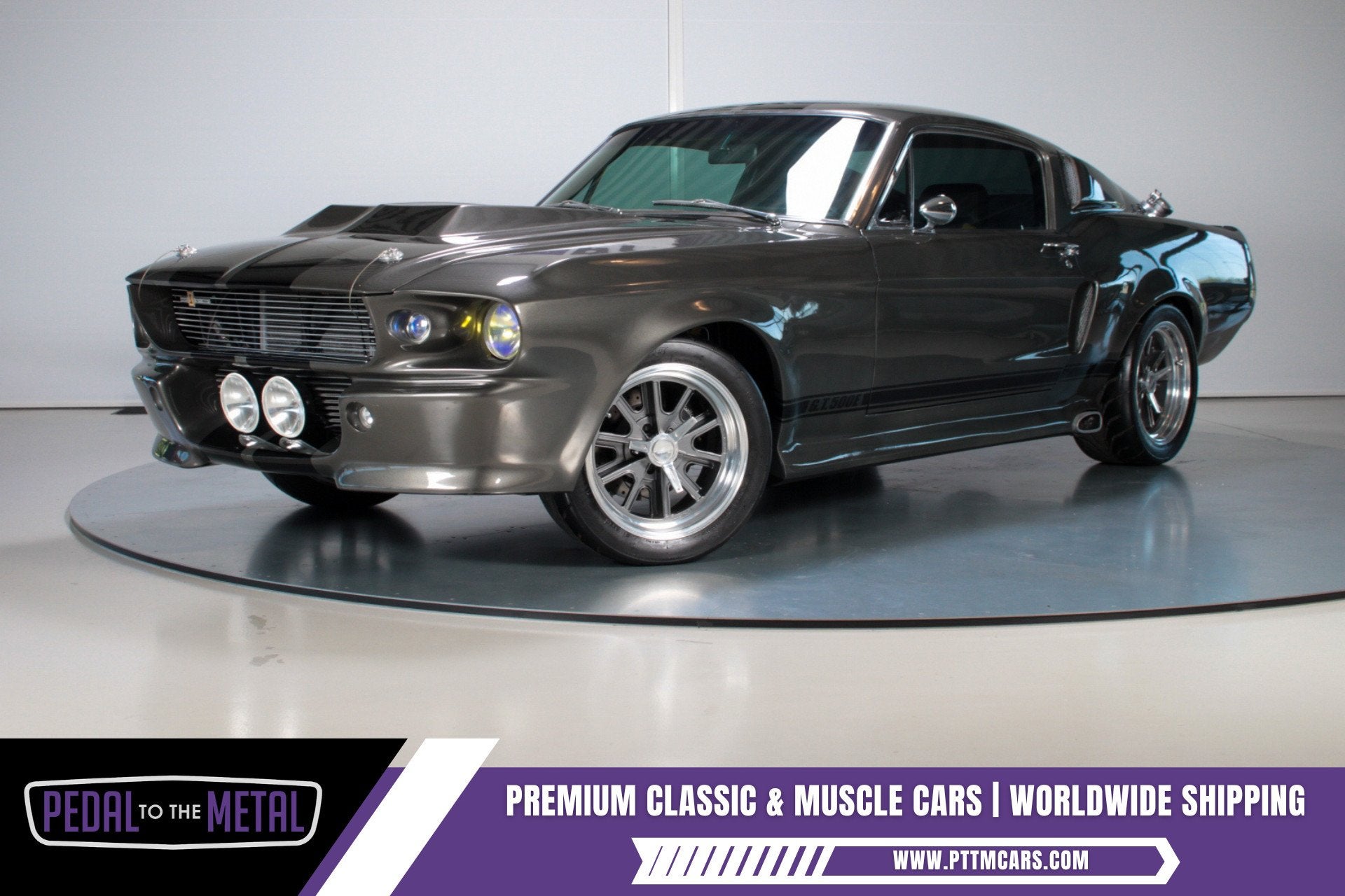 1967 Ford Mustang "Eleanor" GT500E | 850hp | Nitrous, Auto's, Lederen bekleding, Achterwielaandrijving, Zwart, Overige carrosserieën