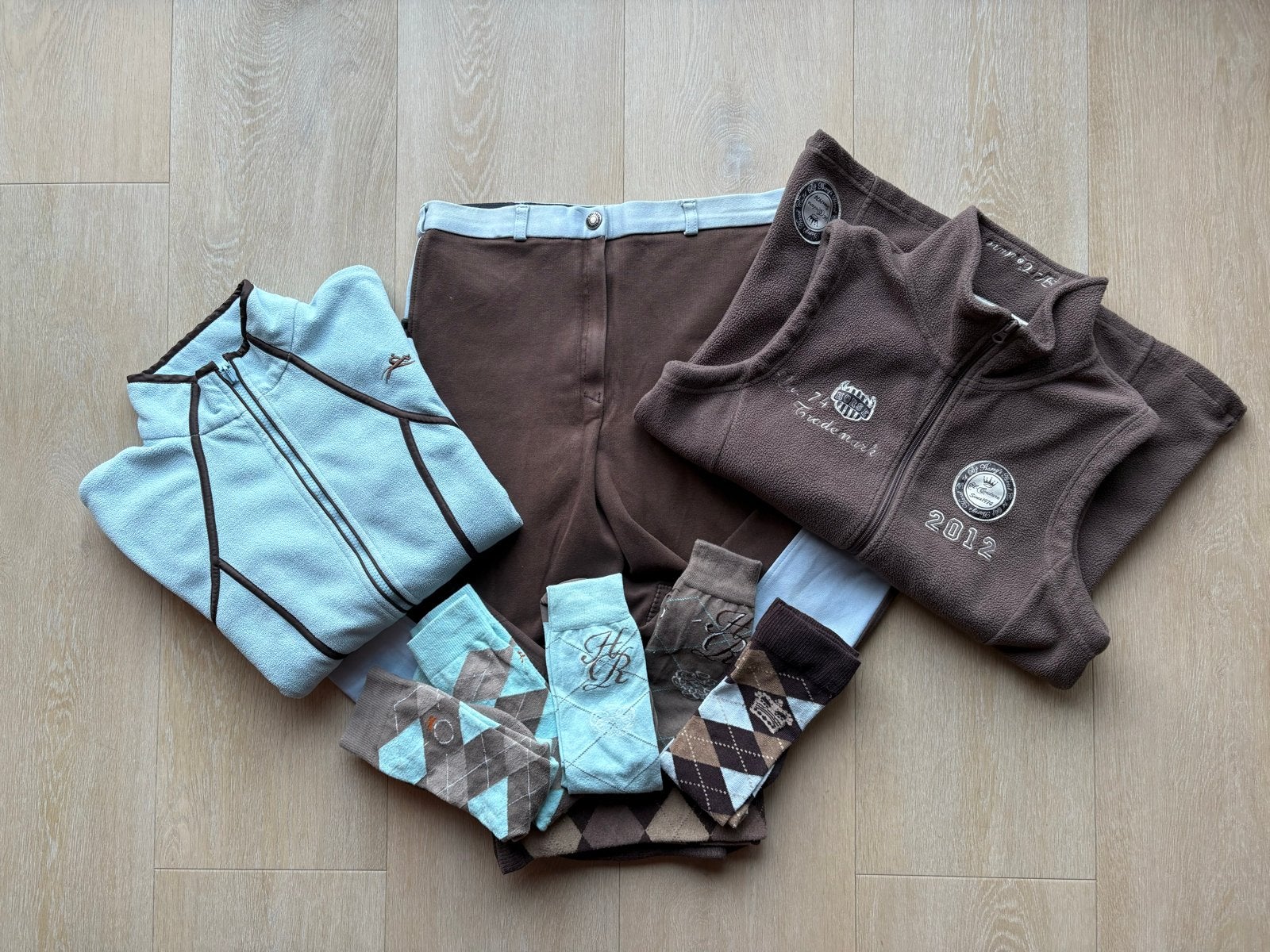 Set Bruin / Lichtblauw Equi-Theme & Harry's Horse, Dieren en Toebehoren, Paarden en Pony's | Overige Paardenspullen, Overige soorten
