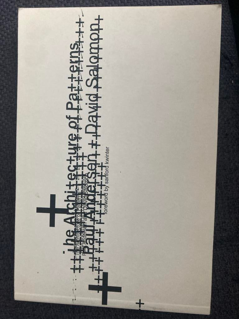 The Architecture of Patterns - Paul Andersen & David Salomon, Ophalen of Verzenden, Zo goed als nieuw, Architectuur algemeen