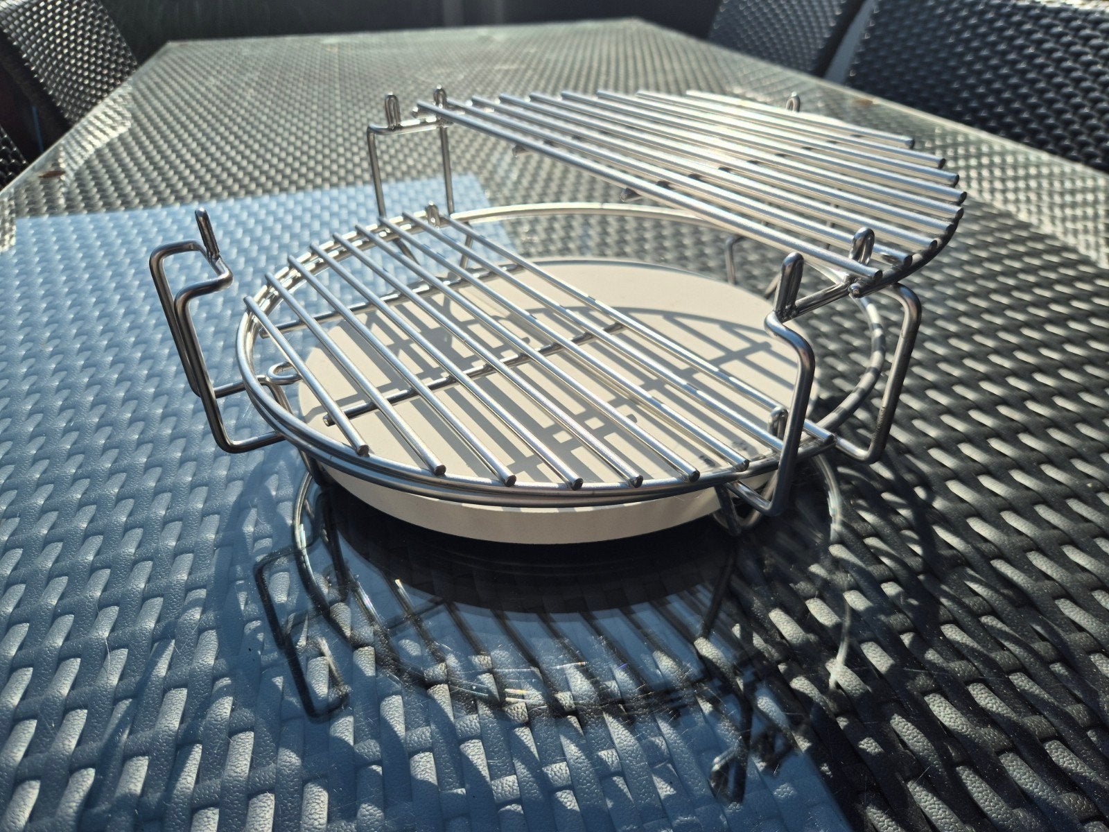 Kamado BBQ verhoogrooster met deflectorsteen - Nieuw, Ophalen, Nieuw