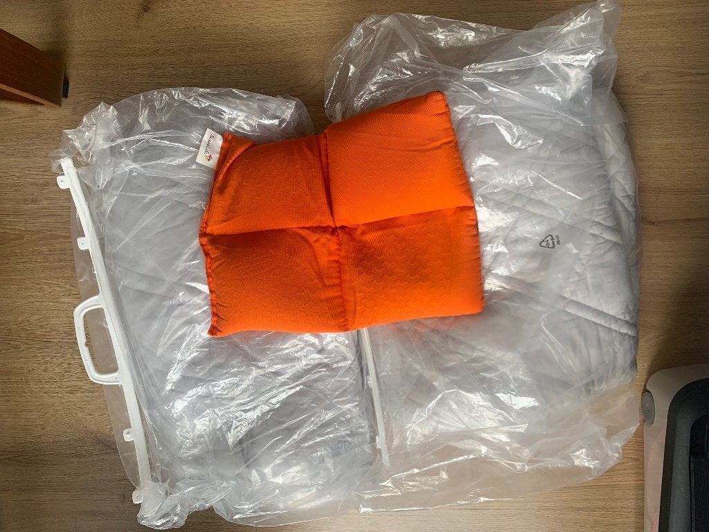 2 Verzwaarde dekens en schootkussen, Ophalen, Gebruikt, Eenpersoons, Wit