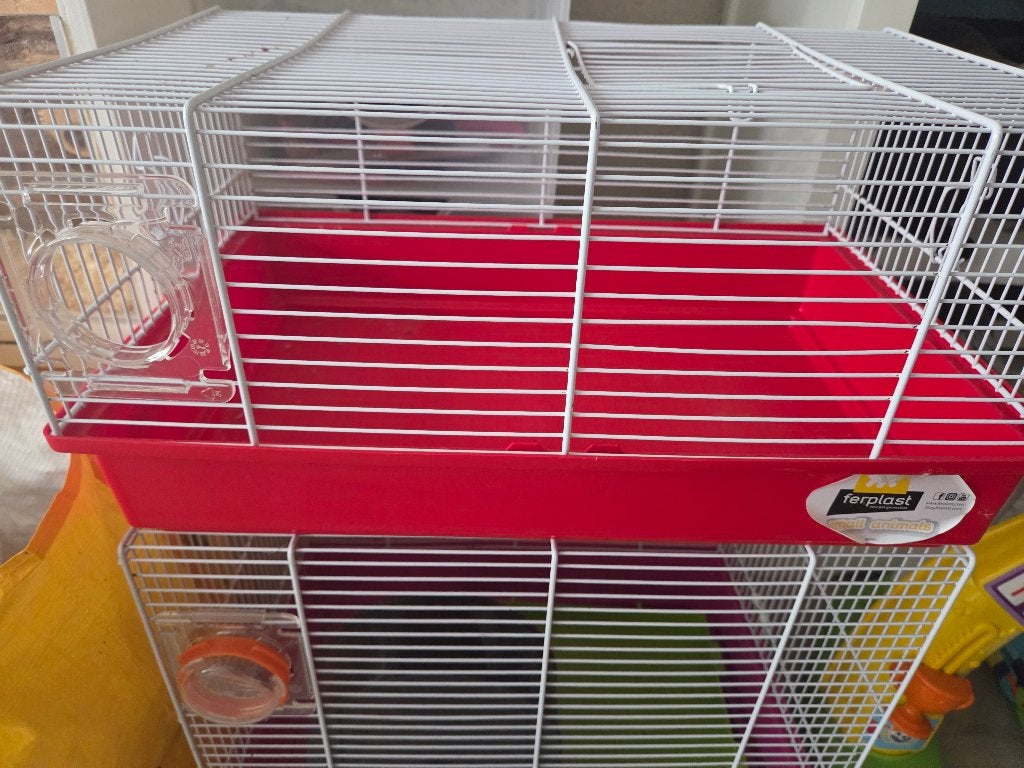 Ferplast hamsterkooien + buizen, Kooi, Minder dan 75 cm, Zo goed als nieuw, Muis