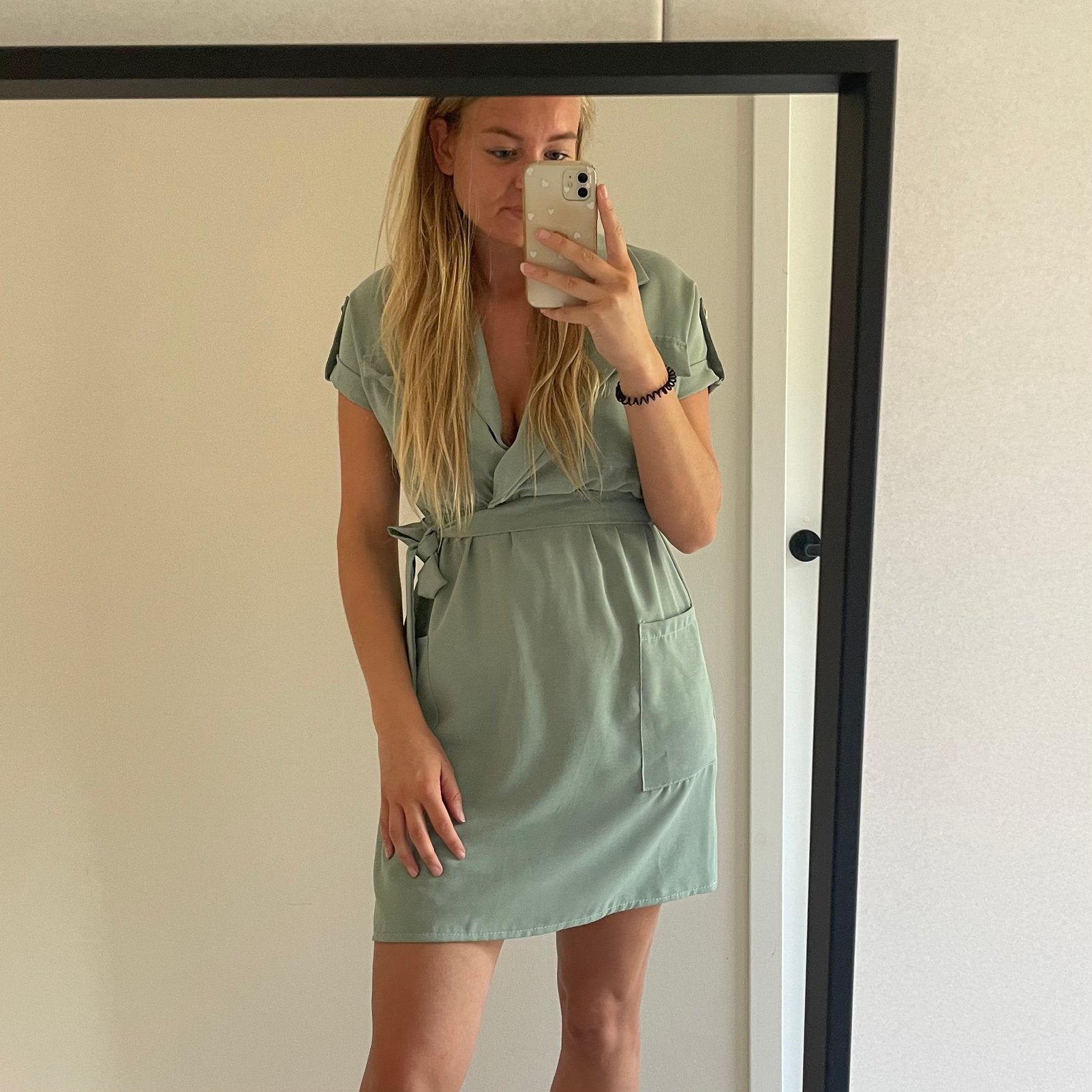 Mintkleurig jurkje, Kleding | Dames, Maat 38/40 (M), Nieuw, Ophalen of Verzenden, Boven de knie