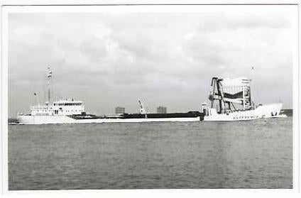 Baggerschip, Verzamelen, Scheepvaart, Ophalen of Verzenden, Nieuw, Kaart, Foto of Prent